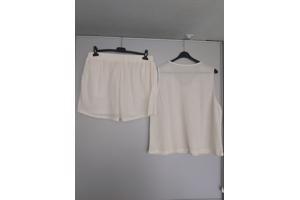 2 delige dames set creme XXL