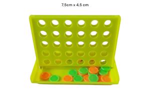 4 op een rij spel , geel mini 7,5cm x 4,5cm