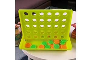 4 op een rij spel , geel mini 7,5cm x 4,5cm