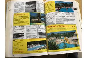 Boek Campingplaatsen inter. gids ,7000 pl.in heel Europa