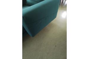 chaise longue  met nieuwe groene bekleding