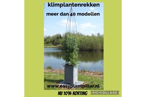 Klimplantrekken tegen overkappingen, muren en schuttingen