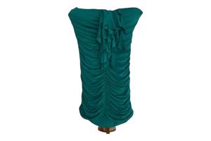 Stretchy offshoulder jurk groen S/M