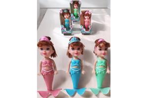 set van 3x Mermaid zeemeermin poppen 18cm