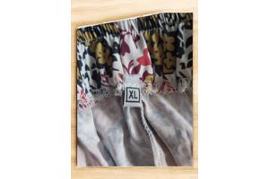 Gekleurde print zomer broek XL