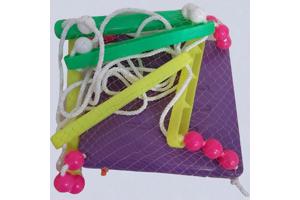 Kunststof schommel paars geel groen roze tot 20kg