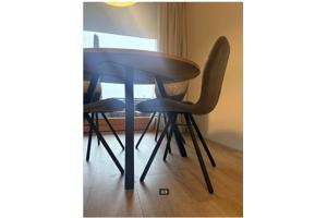 4 eetkamerstoelen - grijs