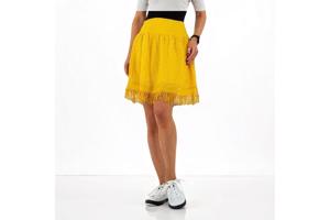 Rok geel gaatjes patroon S/M