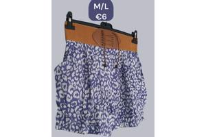 Metrofive korte broek blauw wit M/L