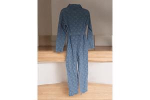 White Icy spijker jumpsuit maantjes blauw M