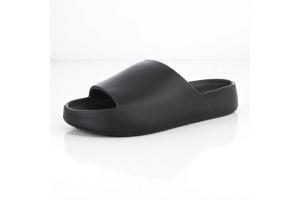 Slippers effen zwart 42