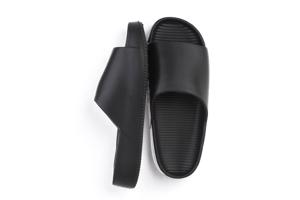 Slippers effen zwart 42