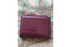 nieuwe grote portemonnee denim