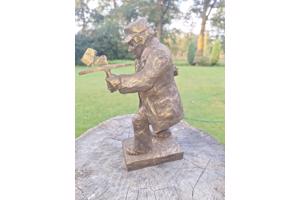 Klepperderk Hellendoorn bronzen beeldje