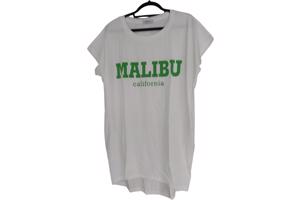 White Icy nachthemd Malibu California wit groen one size