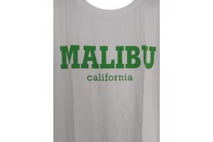 White Icy nachthemd Malibu California wit groen one size