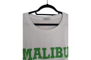 White Icy nachthemd Malibu California wit groen one size