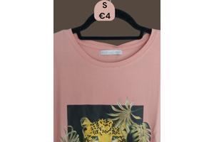 Glo-story t-shirt roze tijger S