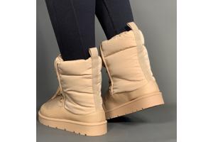 Snowboots beige/oranje dames