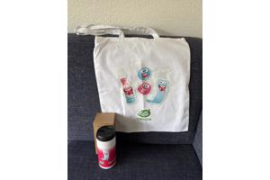 Lutti tas snoepprint Life is Luttiful lussentas