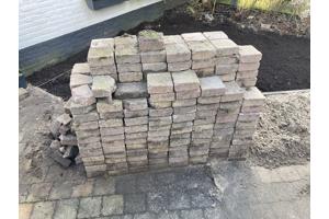 8m2 betonklinkers, opsluitband - Amersfoort