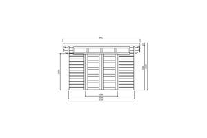 NIEUW Modern tuinhuis Venezia - S8245