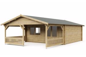 NIEUW Chalet blokhut 5x5+3
