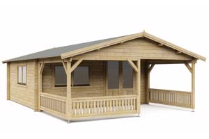 NIEUW Chalet blokhut 5x5+3