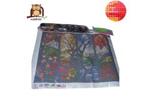 nr 22 Diamond Painting 4 seizoenen bomen 50x40cm (vierkant)