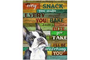 nr 2044 Diamond Painting boston terrier 50x40cm (rond)