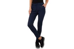 Drole de Copine stretchy zachte sterren broek marineblauw M/