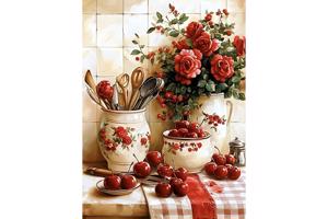 nr 3 Diamond Painting keuken decoratie 50x40cm (vierkant)