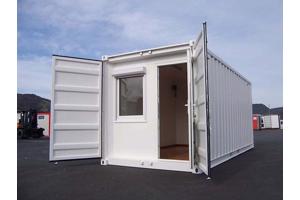 Gebruikte zeecontainers van 6 en 12 meter.