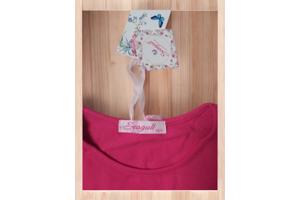 Seagull longsleeve pink hart nice glitter en parels 170/176