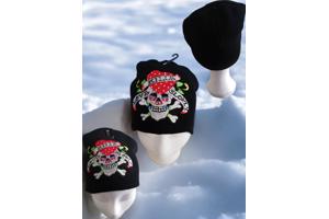 Skull muts love glitter one size