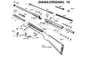 gezocht knikarm diana mod 15 of 16 en model 1 pellet loop