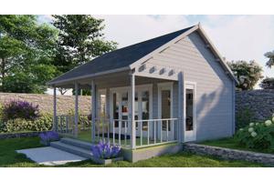 Blokhut - Tuinhuis Olaug | 44 mm | vuren onbehandeld