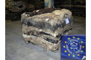 Ruwe schapenvacht, schapenwol, gevilte lamsvellen