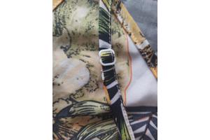 playsuit bloemen print geel groen XL