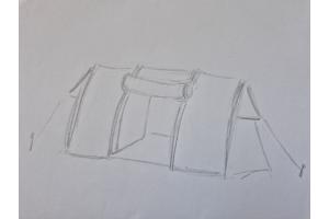 Tunneltent voor 4 personen