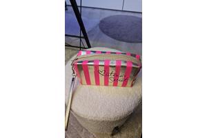 Victoria secret toilettas Donker roze/Goud