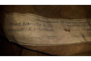 Original Parachute Type RZ 20: Fallschirmjäger WOII