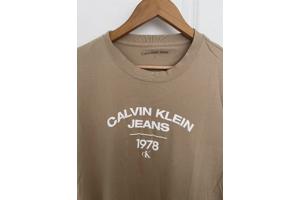 Heren T-shirt Beige.