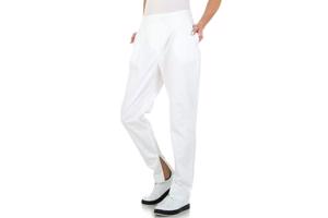 Broek wit met hoge taille XL