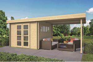 Blokhut - Tuinhuis Dellinger | 28 mm | vuren onbehandeld