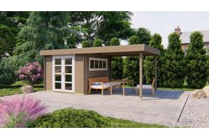 Blokhut - Tuinhuis Dellinger | 28 mm | vuren onbehandeld