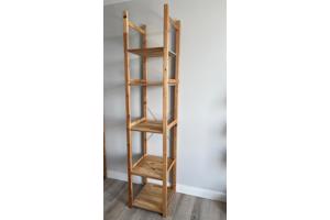 Hoge houten stellingkast IKEA