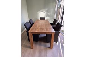 Eettafel teakhout 200x90 cm