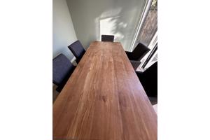 Eettafel teakhout 200x90 cm