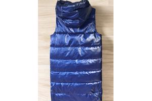 White Icy metallic bodywarmer blauw L